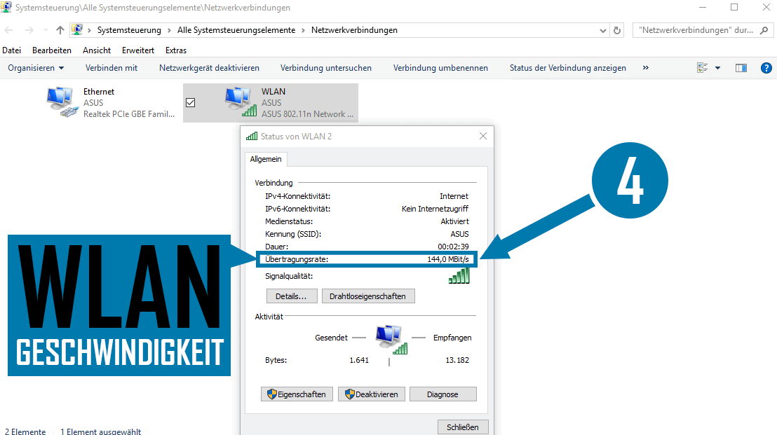 geschwindigkeit wlan