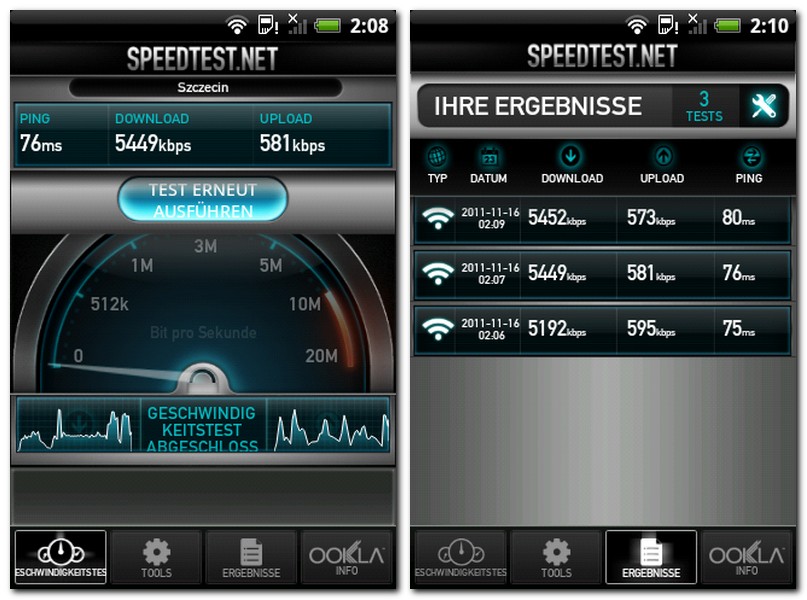 internetverbindung speedtest