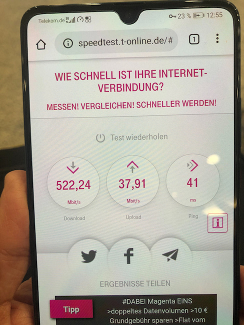 speedtest mobile daten